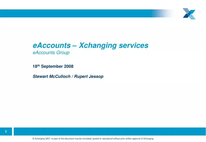 eaccounts xchanging services eaccounts group