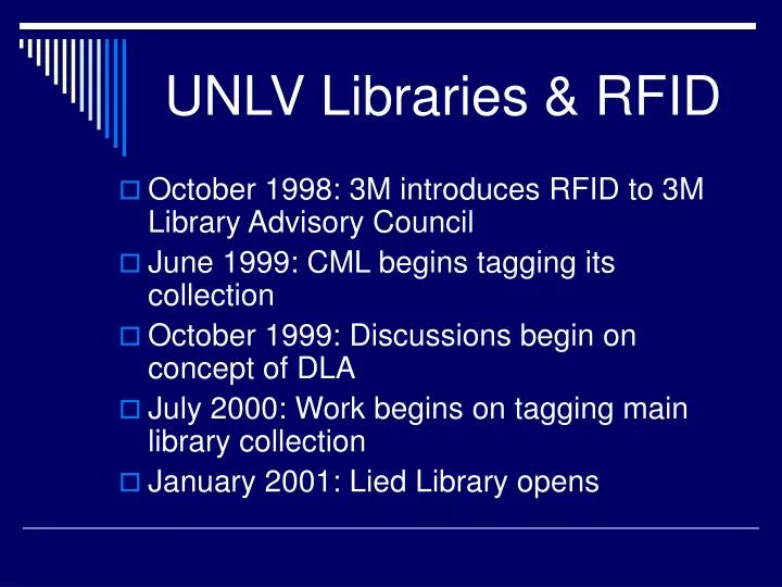 unlv libraries rfid