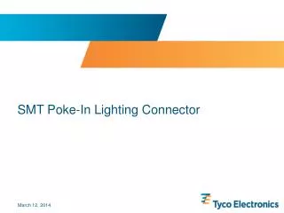 SMT Poke-In Lighting Connector