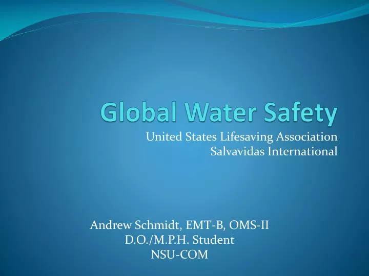 global water safety