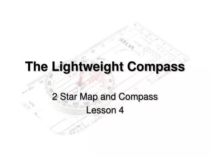 Opening Compass: Free Lesson