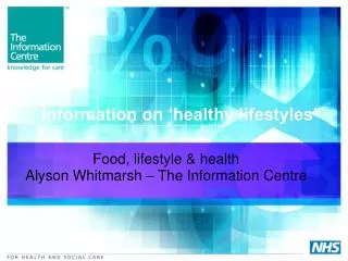 Information on ‘healthy lifestyles’