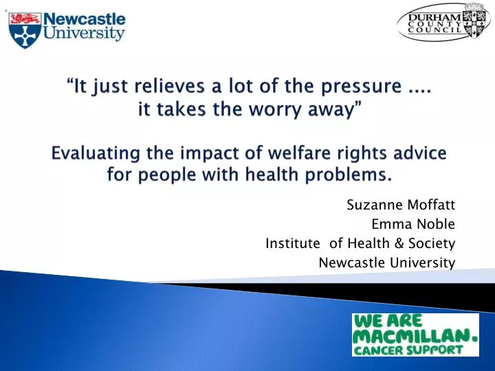 suzanne moffatt emma noble institute of health society newcastle university