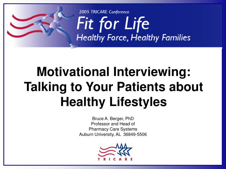 motivational interviewing talking to your patients about healthy lifestyles