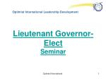 Optimist International Leadership Development - slide 1