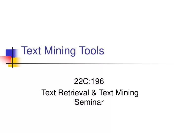 text mining tools