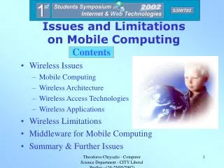 Issues and Limitations on Mobile Computing