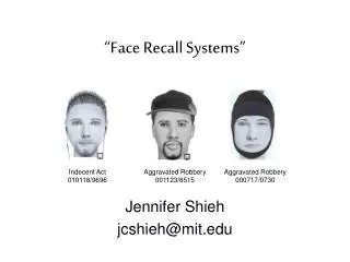 “Face Recall Systems”
