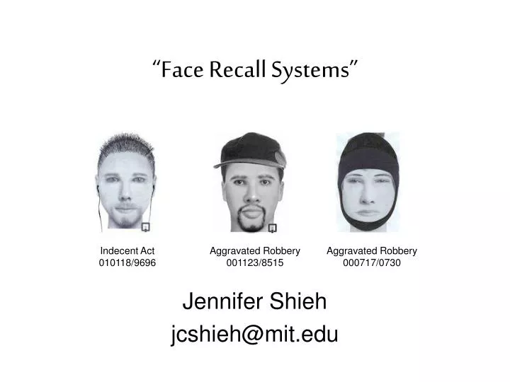 face recall systems