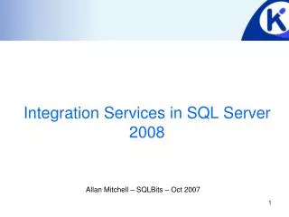 Integration Services in SQL Server 2008