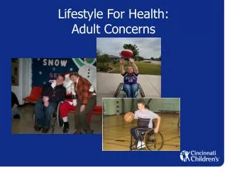 Lifestyle For Health: Adult Concerns