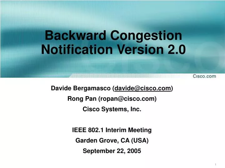 backward congestion notification version 2 0
