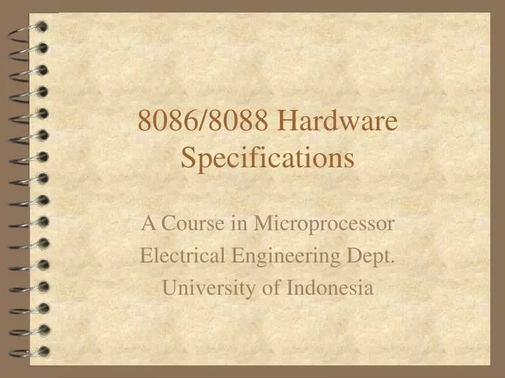 8086 8088 hardware specifications