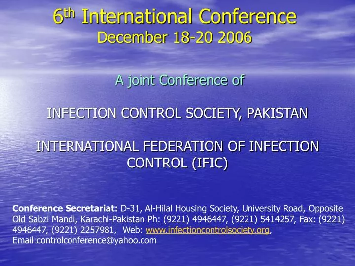 6 th international conference december 18 20 2006