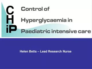 Helen Betts – Lead Research Nurse