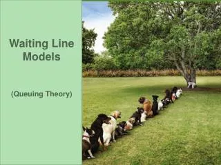 Waiting Line Models ( Queuing Theory)
