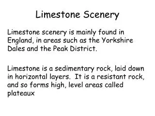 Limestone Scenery