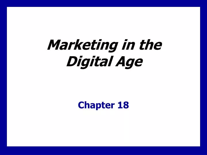 marketing in the digital age