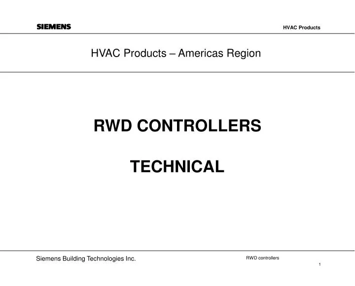 rwd controllers technical