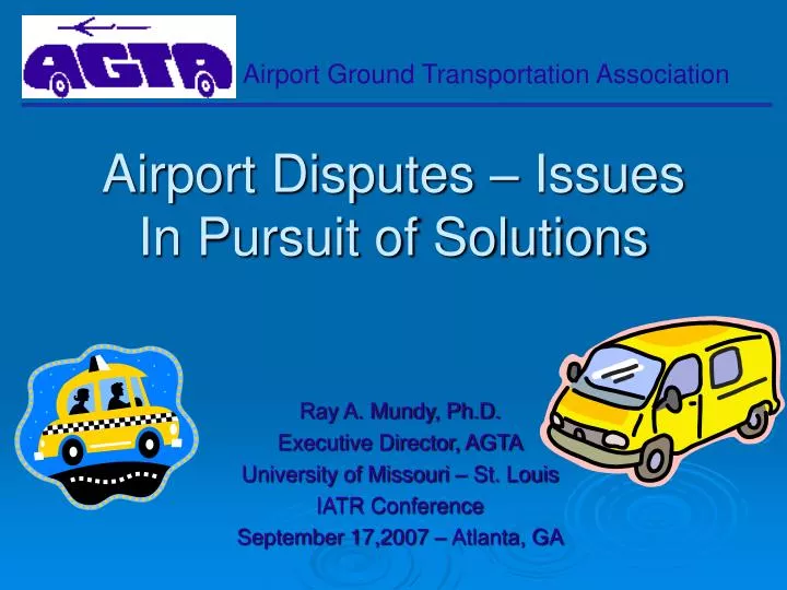 airport disputes issues in pursuit of solutions