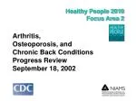 Healthy People 2010 Focus Area 2 - slide 1