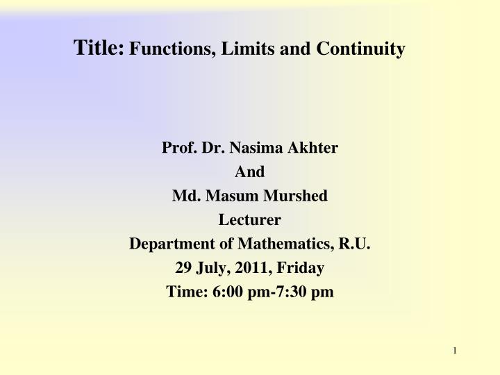 title functions limits and continuity