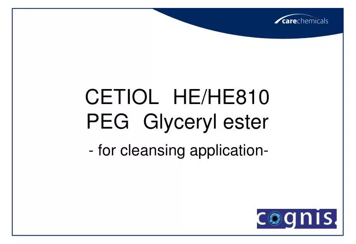 cetiol he he810 peg glyceryl ester