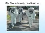 Site Characterization and Analysis - slide 1