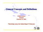 General Concepts and Definitions - slide 1