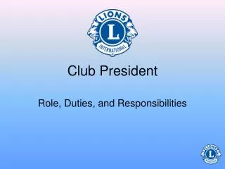 Club President