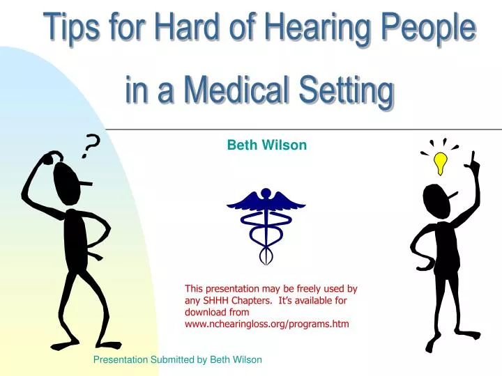 tips for hard of hearing people in a medical setting