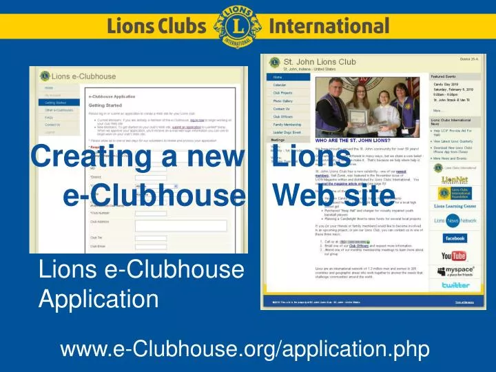 lions e clubhouse application