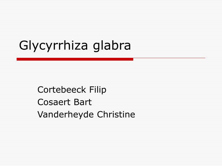 glycyrrhiza glabra