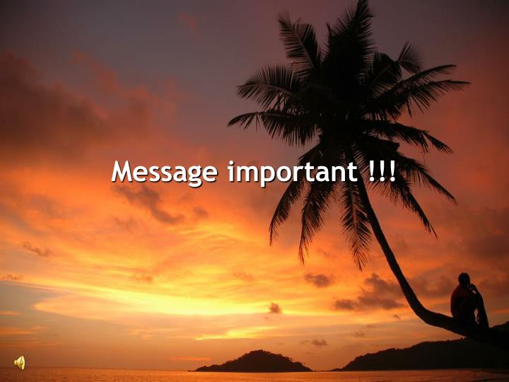 message important