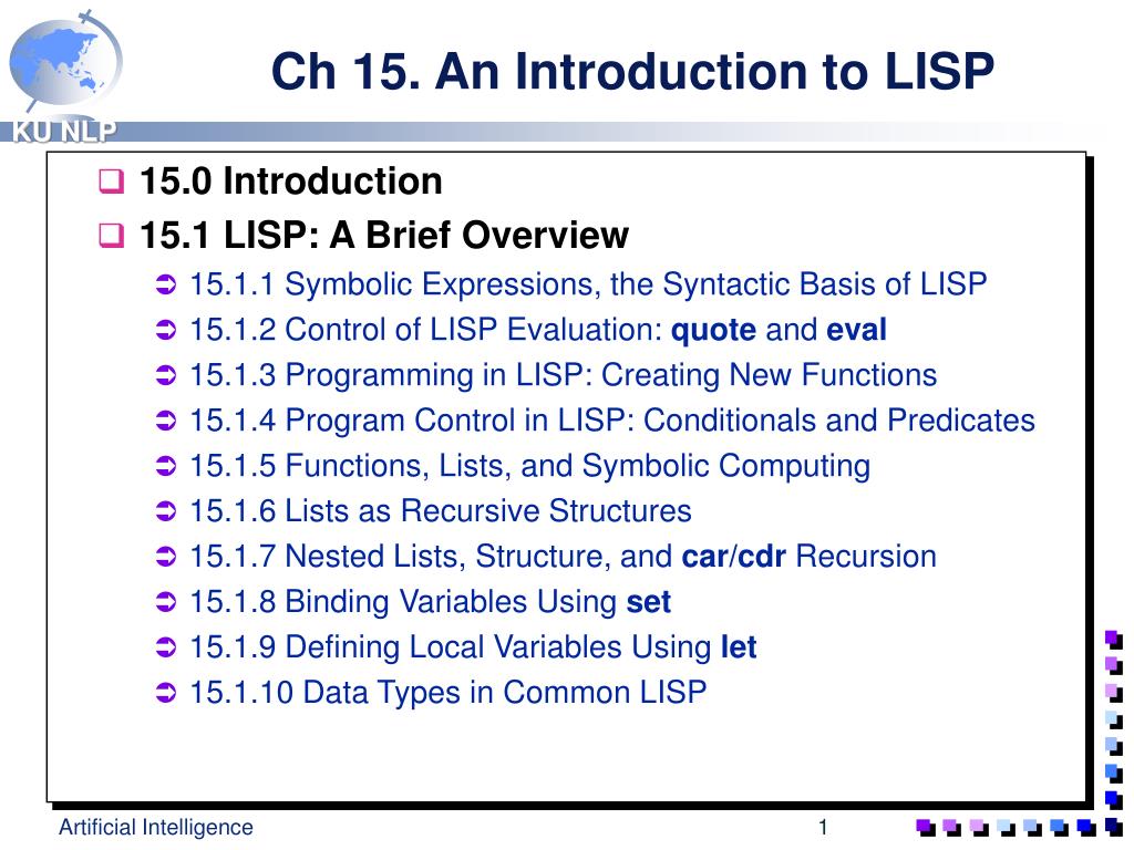 PPT - Ch 15. An Introduction to LISP PowerPoint Presentation, free ...
