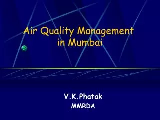 Air Quality Management in Mumbai
