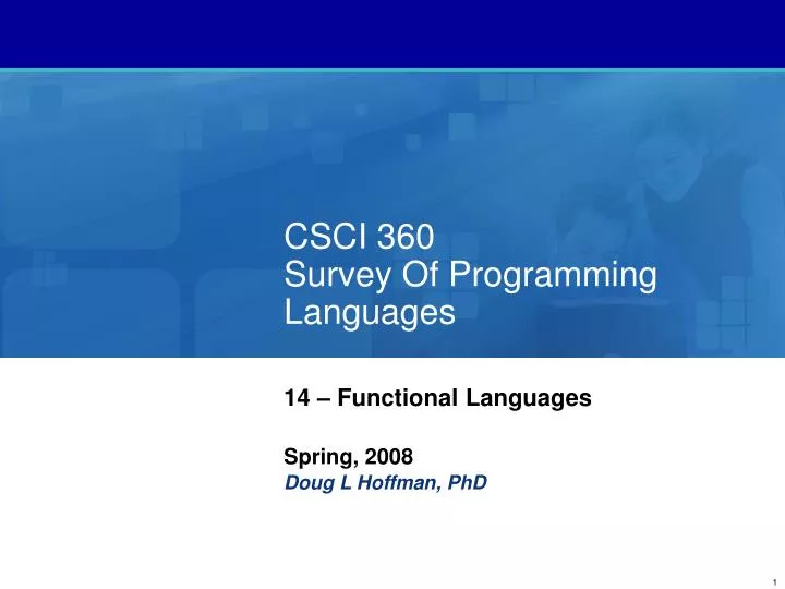 csci 360 survey of programming languages
