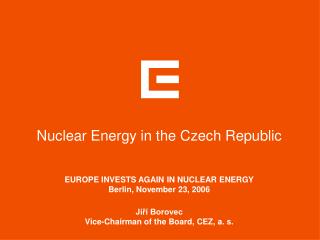 Nuclear Energy in the Czech Republic