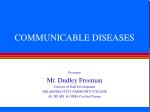 COMMUNICABLE DISEASES - slide 1