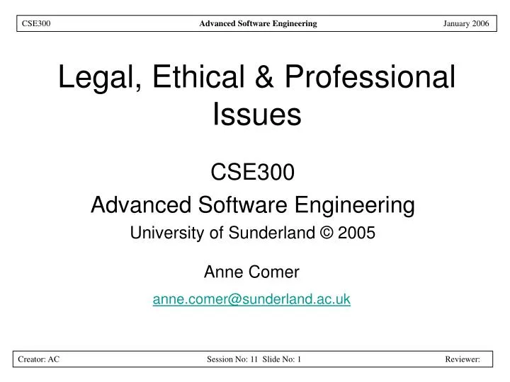 legal ethical professional issues