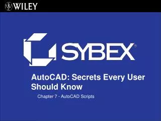 Chapter 7 - AutoCAD Scripts