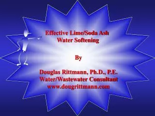 Effective Lime/Soda Ash Water Softening