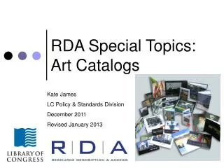 RDA Special Topics: Art Catalogs