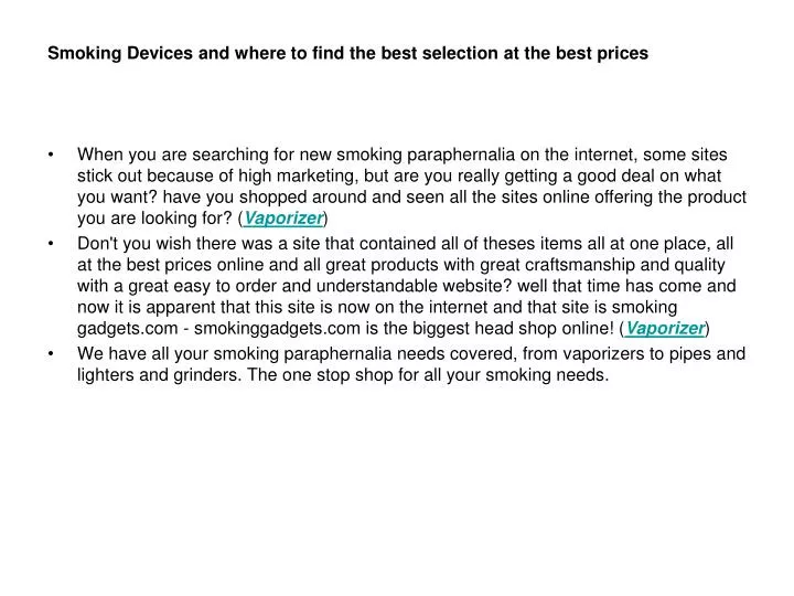 smoking devices and where to find the best selection at the best prices