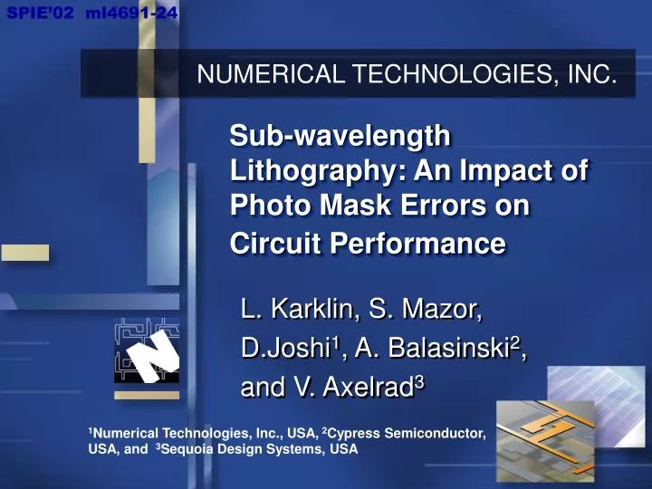 sub wavelength lithography an impact of photo mask errors on circuit performance