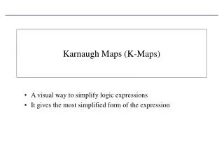 Karnaugh Maps (K-Maps)