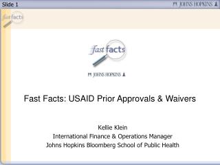 Fast Facts: USAID Prior Approvals &amp; Waivers