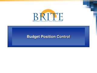 Budget Position Control