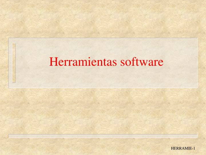 herramientas software