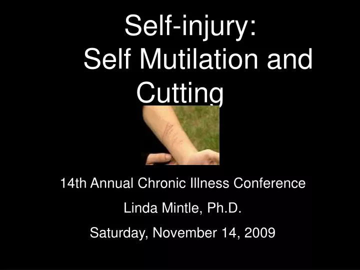 self injury self mutilation and cutting